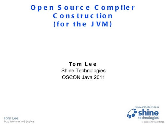 Open Source Compiler Construction for the JVM