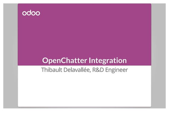 Odoo - Open chatter integration