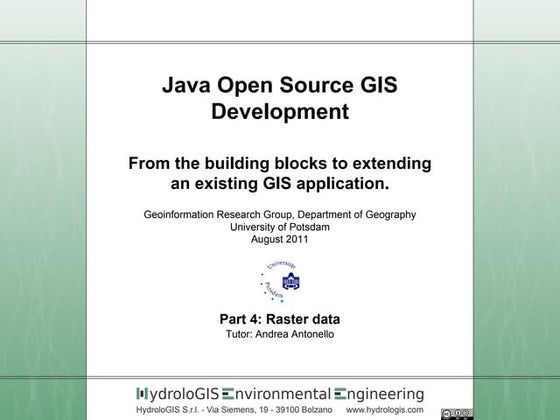 Opensource gis development - part 4