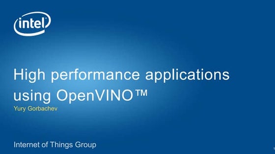 OpenVINO introduction