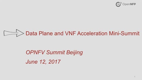 Data Plane and VNF Acceleration Mini Summit 