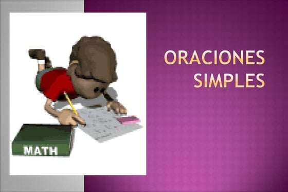 Oración siimple