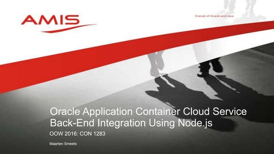 Oracle application container cloud back end integration using node final