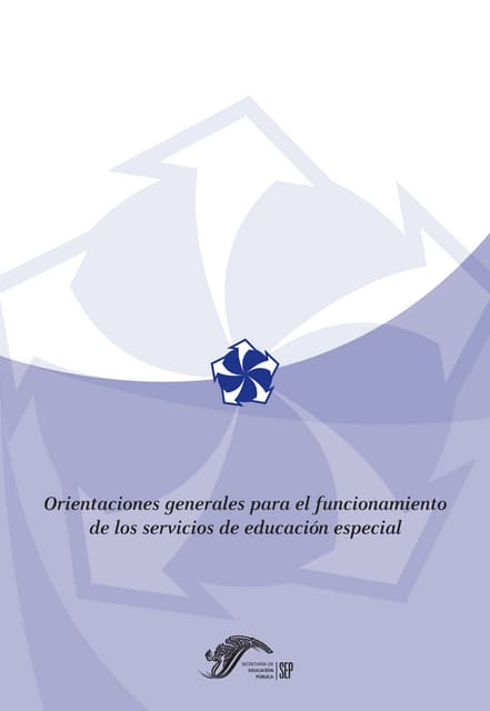 Orientaciones generales para el funcionamiento de los servicios de educacion ...