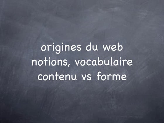 Origines codes