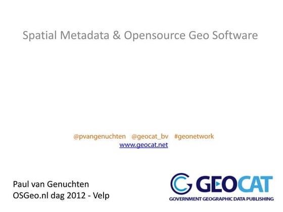 metadata & open source #osgeonl dag 2012 