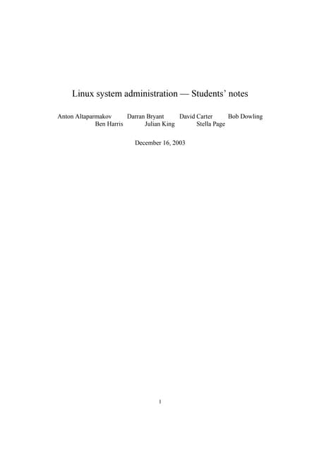Os linux complete notes