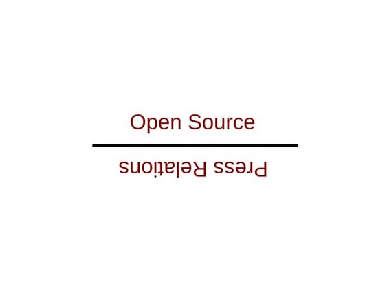 Open Source Press Relations
