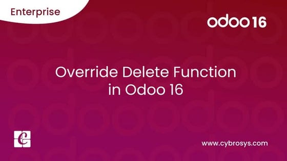 Override Deletion Function