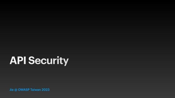 OWASPAPISecurity