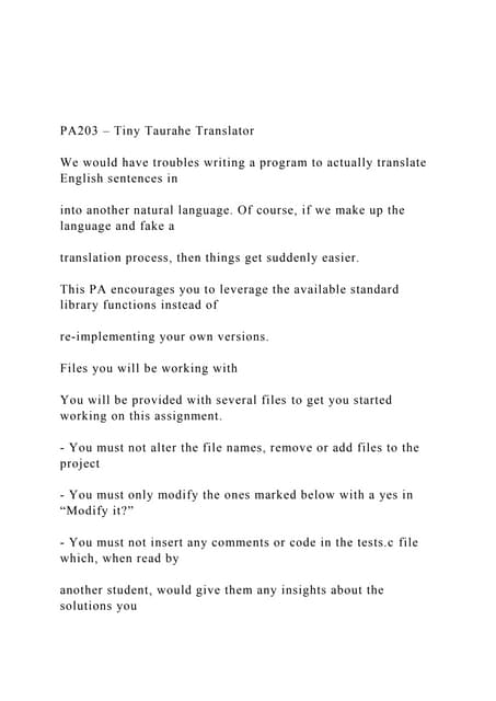 PA203 – Tiny Taurahe Translator We would have troubles wri.docx