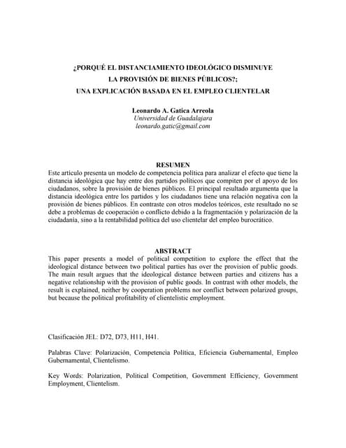 Paper polarización y bienes públicos (doc trabajo)