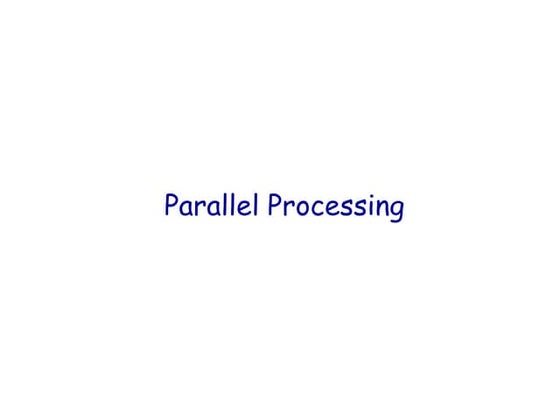 Parallel processing