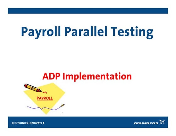 Parallel testing overview