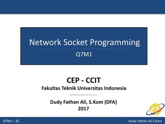 Network Socket Programming with JAVA
