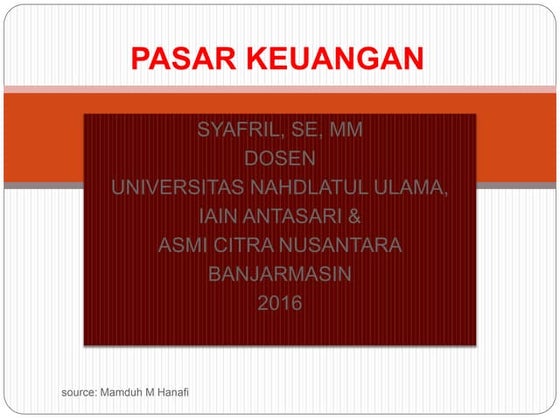 Pasar Keuangan