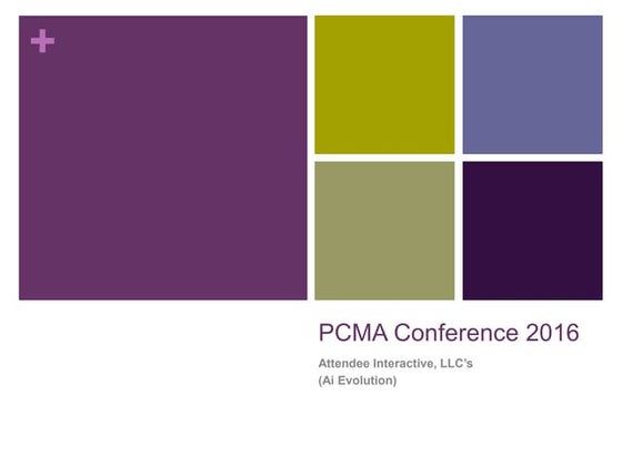 PCMA Conference 2016 Power Point -  Ai Evolution