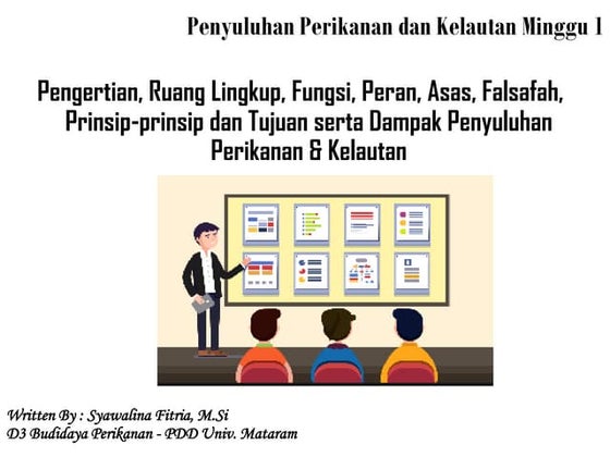 Penyuluhan perikanan &amp; kelautan (ppk) minggu 1 