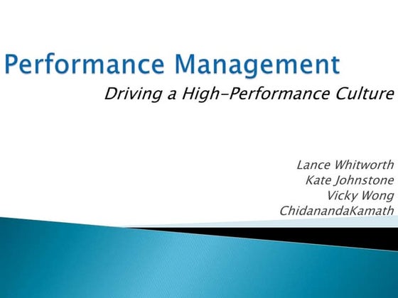 Performance Management