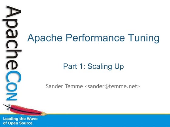 Apache Performance Tuning: Scaling Up