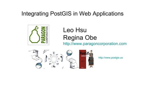 Integrating PostGIS in Web Applications