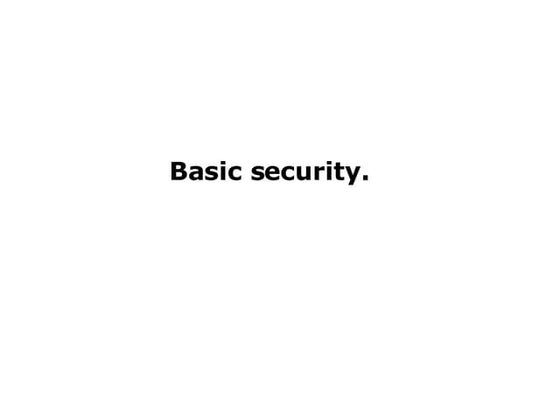 Php Basic Security
