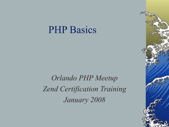 Php Chapter 1 Training
