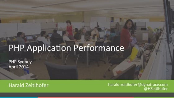 PHP App Performance / Sydney PHP