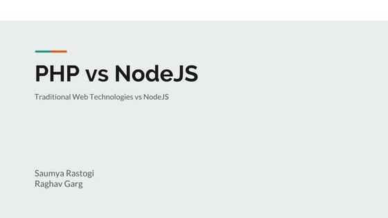 PHP vs Node.js