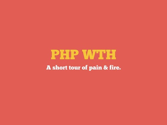 PHP WTF