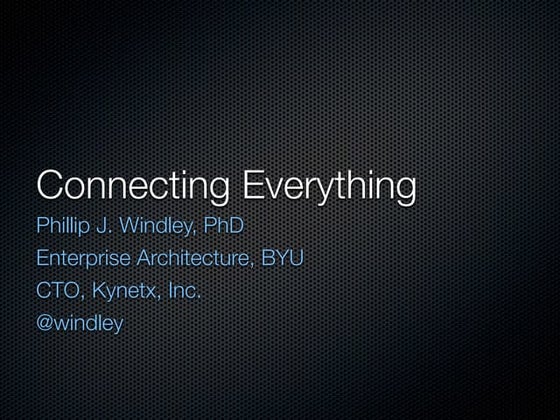Picos, CloudOS, and Connecting Things