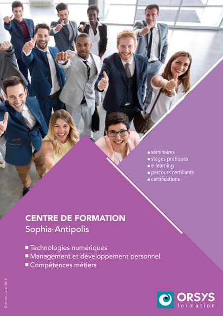 Formez vous à Sophia-Antipolis - ORSYS Formation