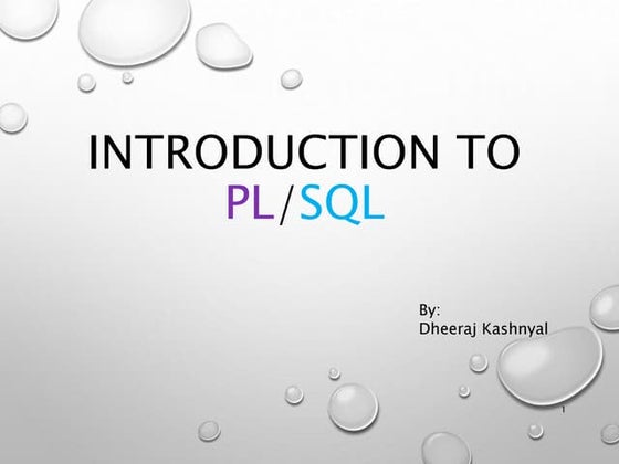 Oracle_PLSQL_basic_tutorial_with_workon_Exercises.ppt