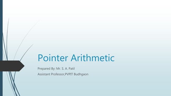 Pointer arithmetic in c 