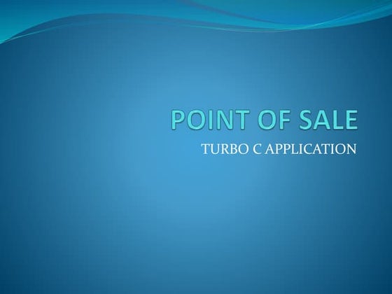 Point of Sale (POS)