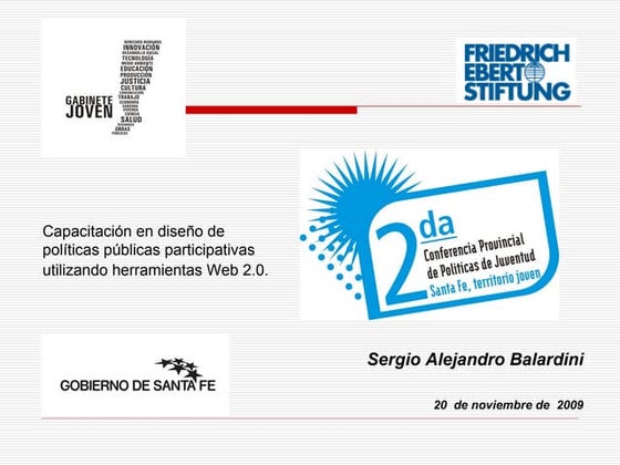 Políticas participativas de juventud, y herramientas Web