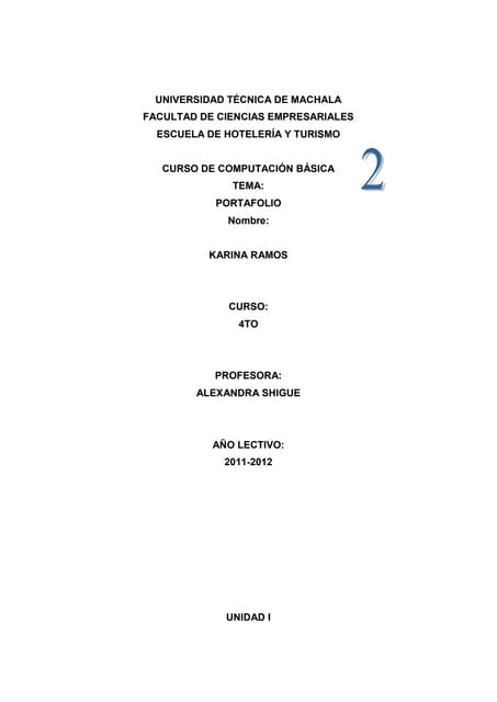 Portafolio de  computacion ii