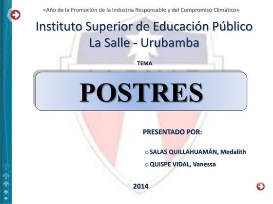 Postres de Vanessa y Medalith