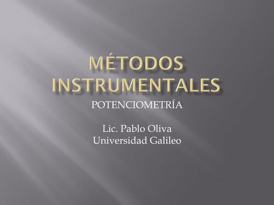 Potenciometría AQII