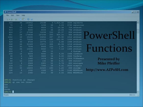 PowerShell Functions