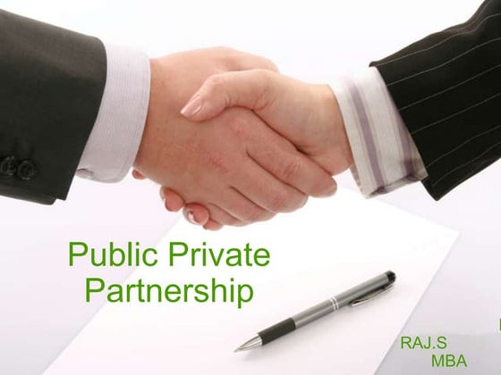 Private public partnership (ppp)