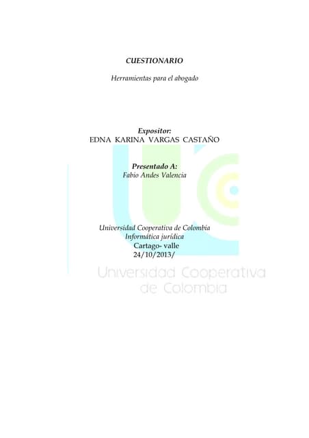 Preguntas karina Informática para Abogados 