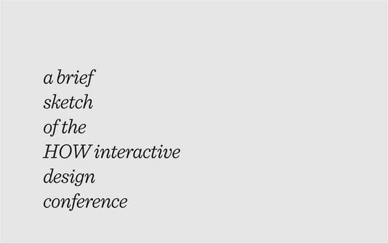 Design Conference Notes