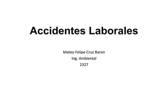 Accidentes laborales