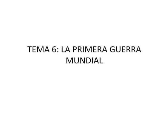 Presentación primera guerra mundial