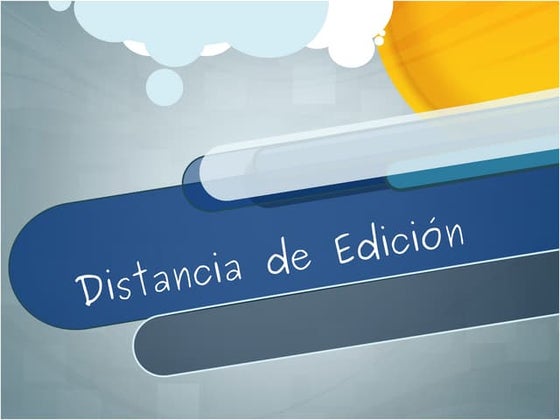 Distancia de edición