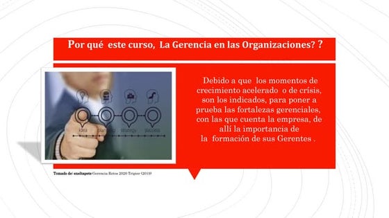 Presentación  Importancia de la formación gerencial  