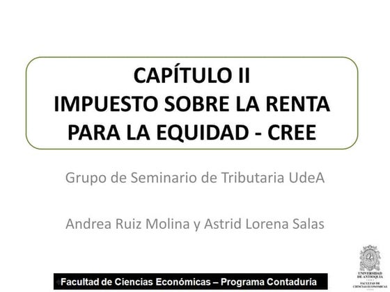 Presentacion persona jurídicas y cree
