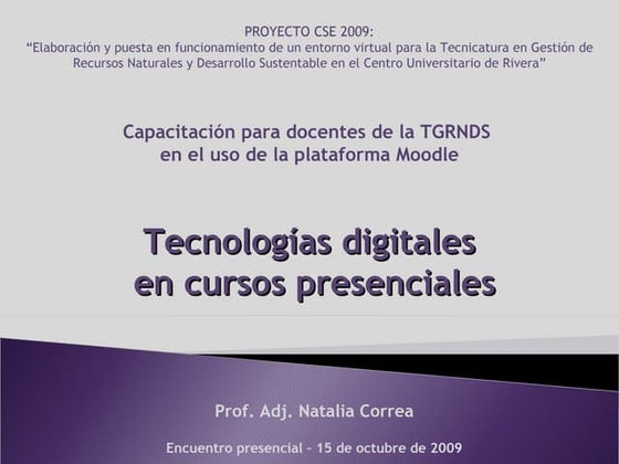 Presentacion Tgrnds Cur 15.10.09