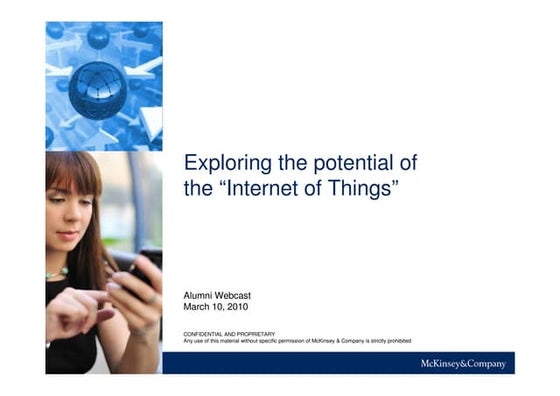 Presentation - Mckinsey - Exploring the potential of the “Internet of Things”...